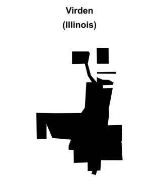 Virden (Illinois) boş ana hat haritası