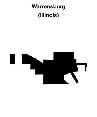 Warrensburg (Illinois) boş ana hat haritası
