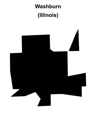 Washburn (Illinois) boş ana hat haritası