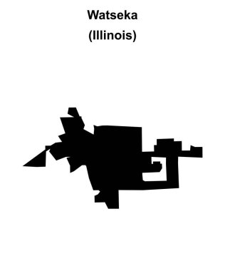 Watseka (Illinois) boş ana hat haritası