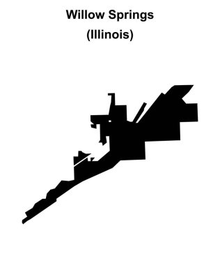 Willow Springs (Illinois) boş ana hat haritası