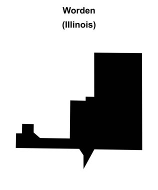 Worden (Illinois) boş ana hat haritası