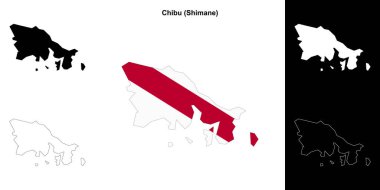 Chibu (Shimane) ana hat haritası seti