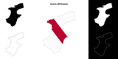 Izumo (Shimane) ana hat haritası seti