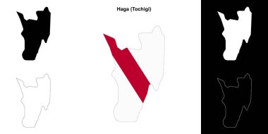 Haga (Tochigi) ana hat haritası seti