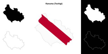 Kanuma (Tochigi) ana hat haritası seti