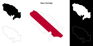 Nasu (Tochigi) ana hat haritası seti