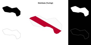 Nishikata (Tochigi) ana hat haritası seti