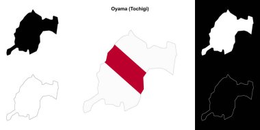 Oyama (Tochigi) ana hat haritası seti