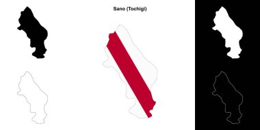 Sano (Tochigi) ana hat haritası seti