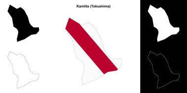 Kamiita (Tokushima) ana hat haritası seti