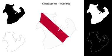 Komatsushima (Tokushima) ana hat haritası ayarlandı