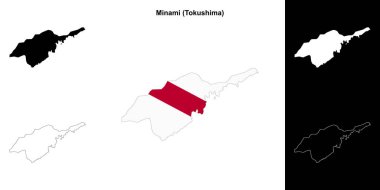 Minami (Tokushima) ana hat haritası seti