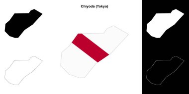 Chiyoda (Tokyo) ana hat haritası seti