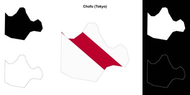 Chofu (Tokyo) ana hat haritası seti