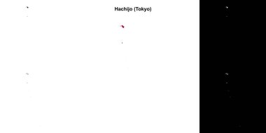 Hachijo (Tokyo) ana hat haritası seti