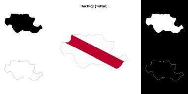 Hachioji (Tokyo) ana hat haritası seti