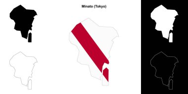 Minato (Tokyo) ana hat haritası seti