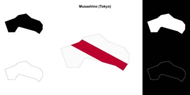 Musashino (Tokyo) ana hat haritası seti