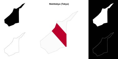 Nishitokyo (Tokyo) ana hat haritası seti