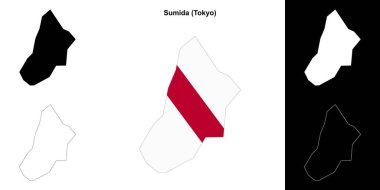 Sumida (Tokyo) ana hat haritası seti