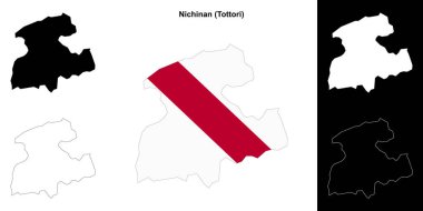 Nichinan (Tottori) ana hat haritası seti