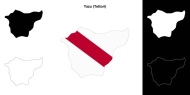 Yazu (Tottori) ana hat haritası seti