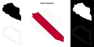 Asahi (Toyama) ana hat haritası seti