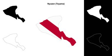Nyuzen (Toyama) ana hat haritası seti