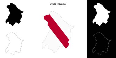 Oyabe (Toyama) ana hat haritası seti