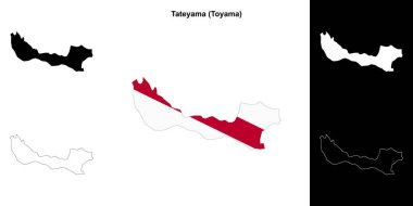 Tateyama (Toyama) ana hat haritası seti