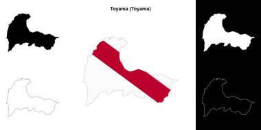 Toyama (Toyama) ana hat haritası seti