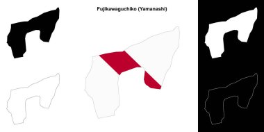 Fujikawaguchiko (Yamanashi) ana hat haritası ayarlandı