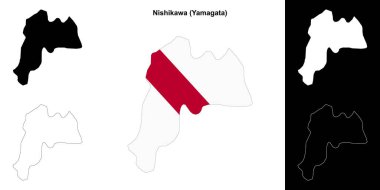 Nishikawa (Yamagata) ana hat haritası ayarlandı