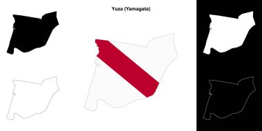 Yuza (Yamagata) ana hat haritası seti