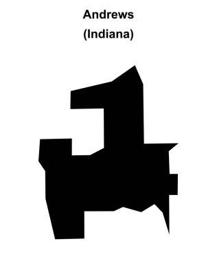 Andrews (Indiana) boş ana hat haritası