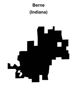 Berne (Indiana) boş ana hat haritası