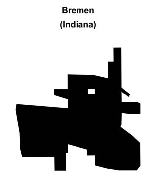 Bremen (Indiana) boş ana hat haritası
