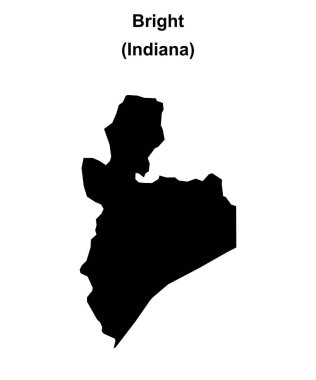 Parlak (Indiana) boş ana hat haritası