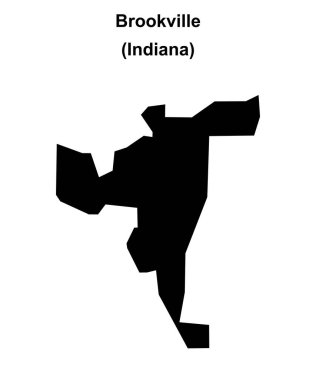Brookville (Indiana) boş ana hat haritası