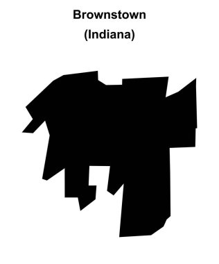 Brownstown (Indiana) boş ana hat haritası