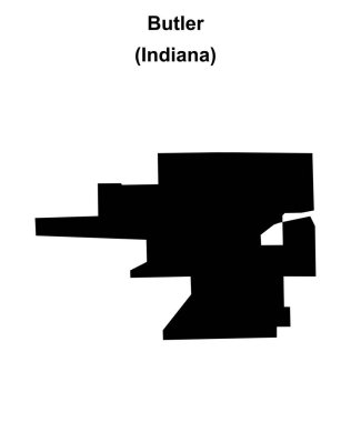 Butler (Indiana) boş ana hat haritası