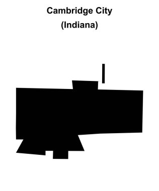 Cambridge City (Indiana) boş ana hat haritası