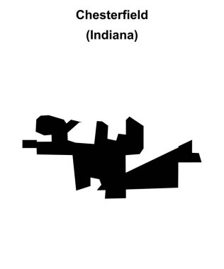 Chesterfield (Indiana) boş ana hat haritası