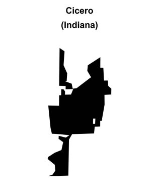 Cicero (Indiana) boş ana hat haritası