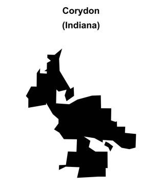 Corydon (Indiana) boş ana hat haritası