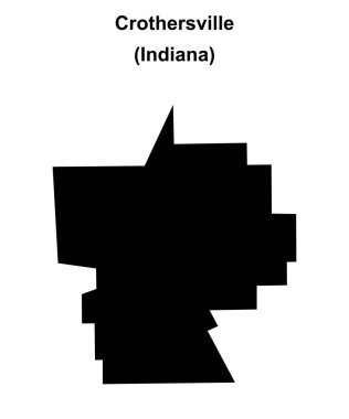 Crothersville (Indiana) boş ana hat haritası