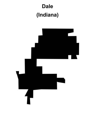 Dale (Indiana) boş ana hat haritası