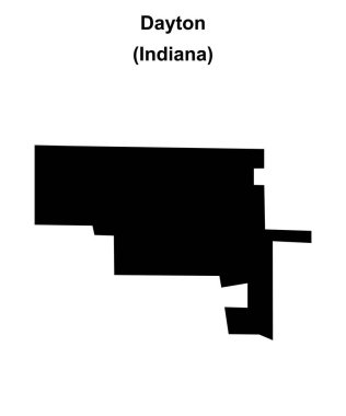 Dayton (Indiana) boş ana hat haritası