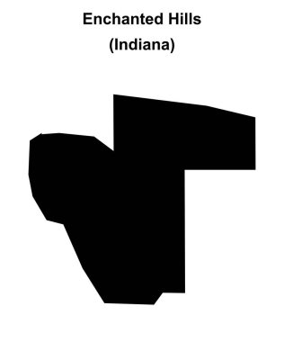 Büyülü Tepeler (Indiana) boş ana hat haritası